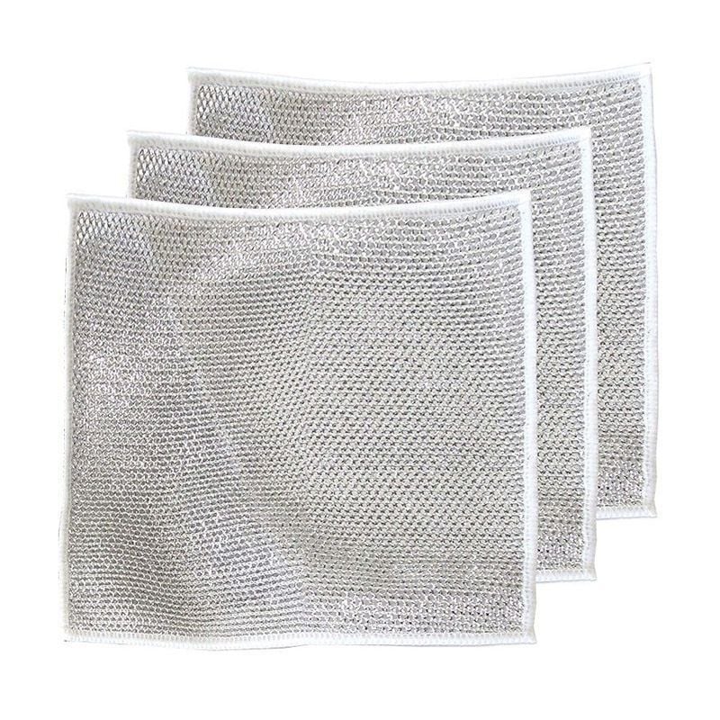 (🔥Last Day Promotion  - 50% off)Multipurpose Wire Dishwashing Rags for Wet and Dry